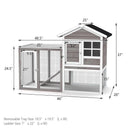 2-Story Wooden Rabbit Hutch with Running Area by LJGDeals