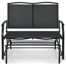 Iron Patio Rocking Chair for Outdoor Backyard and Lawn by LJGDeals