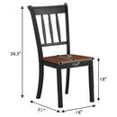 2 Pieces Solid Whitesburg Spindle Back Wood Dining Chairs by LJGDeals