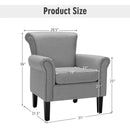 Upholstered Fabric Accent Chair with Adjustable Foot Pads by DirectDeals