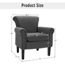 Upholstered Fabric Accent Chair with Adjustable Foot Pads by LJGDeals
