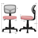 Armless Computer Chair with Height Adjustment and Breathable Mesh for Home Office by LJGDeals