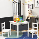 2-in-1 Kids Activity Table and 2 Chairs Set with Storage Building Block Table by LJGDeals