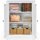 2-Door Bathroom Floor Storage Cabinet Space Saver Organizer by LJGDeals