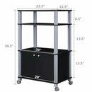 Microwave Rack Stand Rolling Storage Cart by DirectDeals
