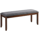 Upholstered Entryway Bench Footstool with Wood Legs by LJGDeals