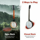 39 Inch Sonart Full Size 6 string 24 Bracket Professional Banjo Instrument with Open Back by LJGDeals