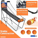 Foldable Single Shot Basketball Arcade Game with Electronic Scorer and Basketballs by LJGDeals