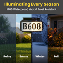 Address Sign House Number Solar Powered BICSSL-11
