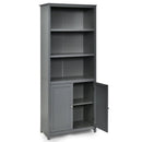 Bookcase Shelving Storage Wooden Cabinet Unit Standing Display Bookcase with Doors by LJGDeals