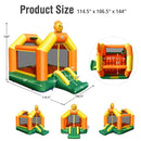 Kids Inflatable Bounce Jumping Castle House with Slide without Blower by LJGDeals