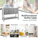 Wooden Sideboard Buffet Console Table with Drawers and Storage by LJGDeals