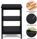 3-Tier X-Design Nightstands with Storage Shelves for Living Room Bedroom by LJGDeals