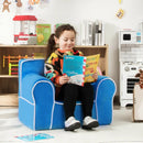 Upholstered Kids Sofa with Velvet Fabric and High-Quality Sponge by LJGDeals