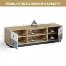 Modern 55 Inch TV Stand with 2 Storage Cabinets for TVs up to 60 Inch by LJGDeals