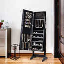 Jewelry Cabinet Stand Mirror Armoire with Large Storage Box by LJGDeals