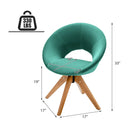Swivel Accent Chair with Oversized Upholstered Seat for Home Office by LJGDeals