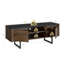 Wooden TV Stand with 2-Door Storage Cabinets for for TVs up to 55 Inch by LJGDeals