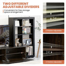 2-In-1 TV Stand with 4-tier Bookshelf for TVs up to 50 Inch by LJGDeals
