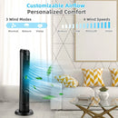 40 Inch Tower Fan with Remote 75Àö Oscillating Fan with 3 Wind Modes and 4 Wind Speeds-Black by LJGDeals