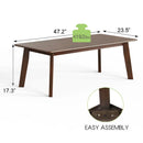 Rectangular Modern Wooden Coffee Table with Rubber Leg by LJGDeals