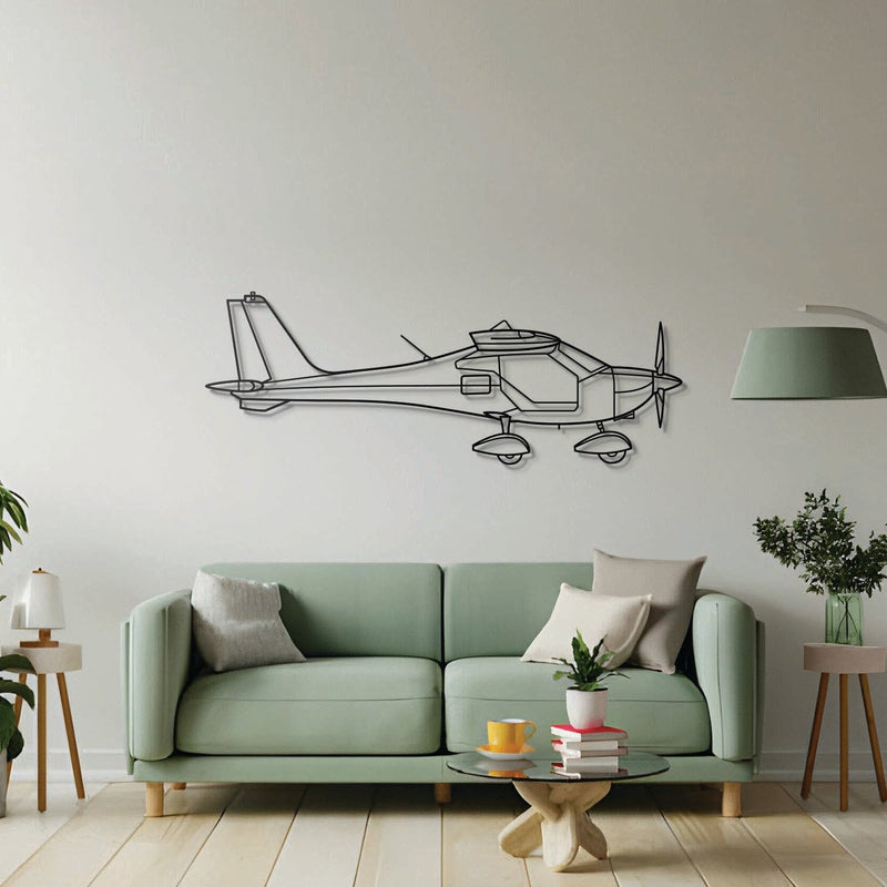 KR-030 Topaz Metal Aircraft Wall Art - NCP0481