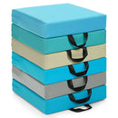 6 Pieces 15 Inches Square Toddler Floor Cushions Flexible Soft Foam Seating with Handles by LJGDeals