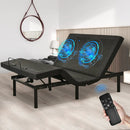 Adjustable Electric Bed Frame with Massage Remote Control by LJGDeals