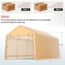 9 x 17 Feet Heavy Duty Carport Canopy-Yellow by LJGDeals