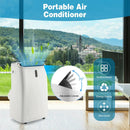 12000 BTU Portable 4-in-1 Air Conditioner with Smart Control-White by LJGDeals
