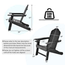 Outdoor Adirondack Chair with Built-in Cup Holder for Backyard Porch by LJGDeals