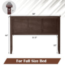 Full Wood Headboard Flat Panel with Pre-drilled Holes and Height Adjustment by LJGDeals