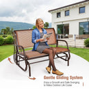 Swing Glider Chair 48 Inch Loveseat Rocker Lounge Backyard by LJGDeals