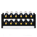 2-Tier 12 Bottles Bamboo Storage Shelf Wine Rack by LJGDeals