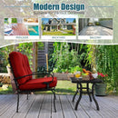 10 FT Patio Cantilever Umbrella with 360° Rotation and 8 Sturdy Ribs for Backyard by LJGDeals