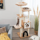 Indoor Cat Tree Tower with Platform Scratching Posts-Beige by LJGDeals
