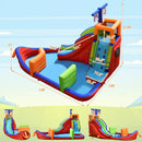 6-in-1 Kids Pirate Ship Water Slide Inflatable Bounce House with Water Guns Without Blower by LJGDeals