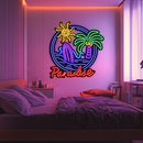 Paradise Metal Neon Wall Art- LN0012