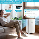 1750 Sq. Ft 32 Pints Dehumidifier with Auto Defrost and 24H Timer Drain Hose-White by LJGDeals