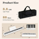 88-Key Folding Electric Lighted Piano Full-Size Portable Keyboard MIDI by LJGDeals