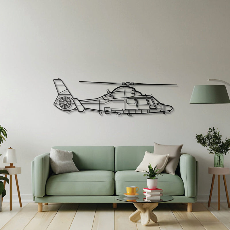 AS365 Dauphin Metal Aircraft Wall Art - NCP0365