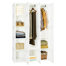 Foldable Armoire Wardrobe Closet with 10 Cubes by LJGDeals