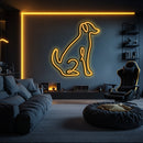 Dog Metal Neon Wall Art- LN0019