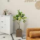 Artificial Lemon Tree 2.6/4/5.2 Feet Tall Fake Lemon Plant wuth Lemon Fruits by LJGDeals