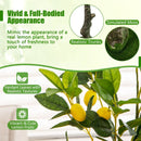 Artificial Lemon Tree 2.6/4/5.2 Feet Tall Fake Lemon Plant wuth Lemon Fruits by LJGDeals
