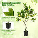 Artificial Lemon Tree 2.6/4/5.2 Feet Tall Fake Lemon Plant wuth Lemon Fruits by LJGDeals