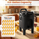 2.6 Gal Insulated Beverage Dispenser with Handles and Two-Stage Faucet by DirectDeals