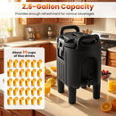 2.6 Gal Insulated Beverage Dispensers Set of 4 with Handles by LJGDeals