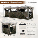2-6 Person Side-by-Side Hunting Blinds Double One-way See-through Ground Blinds by LJGDeals
