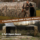 2-6 Person Side-by-Side Hunting Blinds Double One-way See-through Ground Blinds by LJGDeals